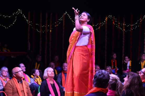 Actor Doing Traditional Indian Dance